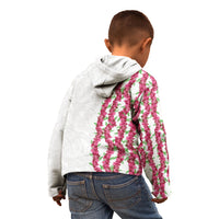 Hawaii Aalii Lei Kid Hoodie Aalii Ku Makani