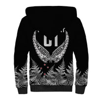 Custom New Zealand Rugby Sherpa Hoodie NZ Opango Forever Silver Fern Heart LT01 - Polynesian Pride
