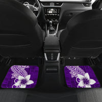 Hafa Adai Guam Car Mats Polynesian Floral Purple Pattern LT01 - Polynesian Pride