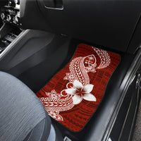Hafa Adai Guam Car Mats Polynesian Floral Red Pattern LT01 - Polynesian Pride