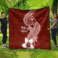 Hafa Adai Guam Quilt Polynesian Floral Red Pattern LT01 - Polynesian Pride