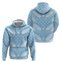 Baby Blue Mermaid Puakenikeni Maile Lei Hoodie