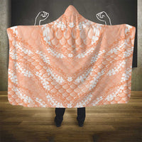 Apricot Mermaid Puakenikeni Maile Lei Hooded Blanket LT01 - Polynesian Pride