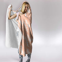 Apricot Mermaid Puakenikeni Maile Lei Hooded Blanket LT01 - Polynesian Pride