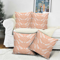 Apricot Mermaid Puakenikeni Maile Lei Pillow Cover LT01 - Polynesian Pride