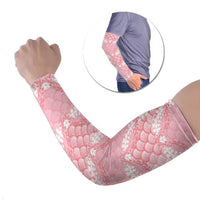 Soft Pink Mermaid Puakenikeni Maile Lei Arm Sleeves