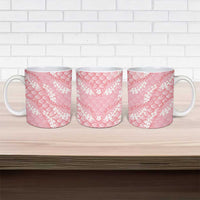 Soft Pink Mermaid Puakenikeni Maile Lei Ceramic Mug