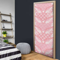 Soft Pink Mermaid Puakenikeni Maile Lei Door Cover LT01 - Polynesian Pride