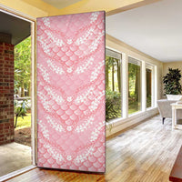 Soft Pink Mermaid Puakenikeni Maile Lei Door Cover LT01 - Polynesian Pride