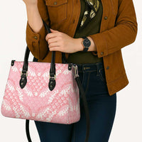 Soft Pink Mermaid Puakenikeni Maile Lei Leather Bag