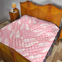 Soft Pink Mermaid Puakenikeni Maile Lei Quilt