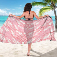 Soft Pink Mermaid Puakenikeni Maile Lei Sarong