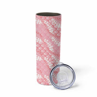 Soft Pink Mermaid Puakenikeni Maile Lei Skinny Tumbler