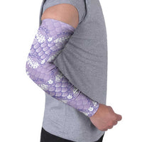 Lilac Mermaid Puakenikeni Maile Lei Arm Sleeves