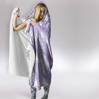 Lilac Mermaid Puakenikeni Maile Lei Hooded Blanket LT01 - Polynesian Pride