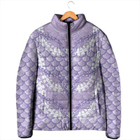 Lilac Mermaid Puakenikeni Maile Lei Padded Jacket