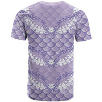 Lilac Mermaid Puakenikeni Maile Lei T Shirt