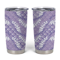 Lilac Mermaid Puakenikeni Maile Lei Tumbler Cup LT01 Purple - Polynesian Pride