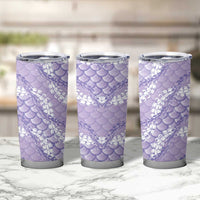 Lilac Mermaid Puakenikeni Maile Lei Tumbler Cup LT01 - Polynesian Pride