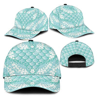 Light Turquoise Mermaid Puakenikeni Maile Lei Classic Cap