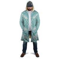 Light Turquoise Mermaid Puakenikeni Maile Lei Cloak