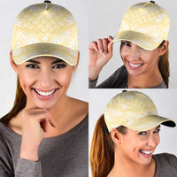 Pastel Yellow Mermaid Puakenikeni Maile Lei Classic Cap