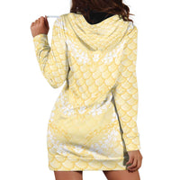 Pastel Yellow Mermaid Puakenikeni Maile Lei Hoodie Dress LT01 - Polynesian Pride