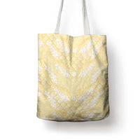 Pastel Yellow Mermaid Puakenikeni Maile Lei Tote Bag LT01 - Polynesian Pride