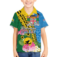 Personalised Malampa Fiji Day Kid Hawaiian Shirt Tropical Tapa Pattern LT01 Kid Art - Polynesian Pride