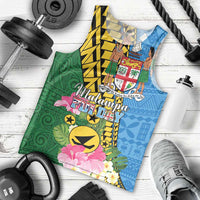Personalised Malampa Fiji Day Men Tank Top Tropical Tapa Pattern