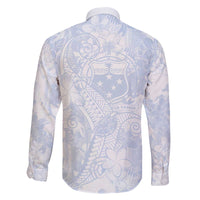 Samoa White Sunday Family Matching Puletasi and Hawaiian Shirt Plumeria Floral