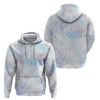 Samoa White Sunday Hoodie Sweet Pastel Plumeria Floral LT01 - Polynesian Pride