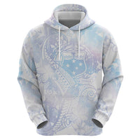 Samoa White Sunday Hoodie Sweet Pastel Plumeria Floral LT01 - Polynesian Pride