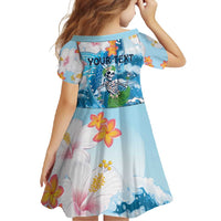 Personalized Hawaii Hula Girl Skeleton Dancing Family Matching Summer Maxi Dress and Hawaiian Shirt Hibiscus Tribal Shark