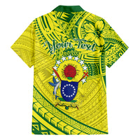 Kia Orana Cook Islands Family Matching Tank Maxi Dress and Hawaiian Shirt Turtle Yellow Green Polynesian Pattern LT01 - Polynesian Pride