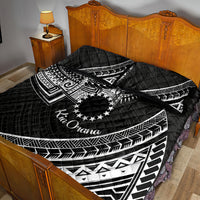 Kia Orana Cook Islands Quilt Bed Set Circle Stars With Floral White Pattern LT01 - Polynesian Pride