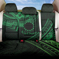 Kia Orana Cook Islands Back Car Seat Cover Circle Stars With Floral Green Pattern LT01