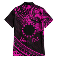 Kia Orana Cook Islands Hawaiian Shirt Circle Stars With Floral Pink Pattern LT01 - Polynesian Pride