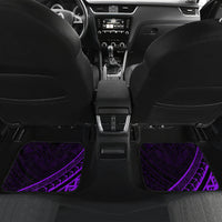 Kia Orana Cook Islands Car Mats Circle Stars With Floral Purple Pattern LT01 - Polynesian Pride