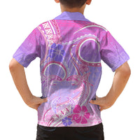 Polynesian Shark Valentine Family Matching Off Shoulder Long Sleeve Dress and Hawaiian Shirt Sweet Unique Version LT01 - Polynesian Pride