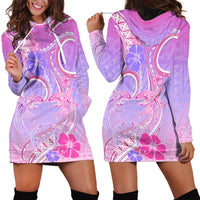 Polynesian Shark Valentine Hoodie Dress Sweet Unique Version LT01 - Polynesian Pride