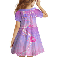 Polynesian Shark Valentine Kid Short Sleeve Dress Sweet Unique Version LT01 - Polynesian Pride