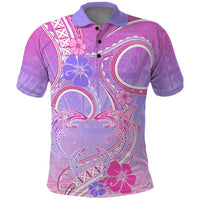 Polynesian Shark Valentine Polo Shirt Sweet Unique Version LT01 Pink - Polynesian Pride