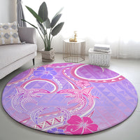 Polynesian Shark Valentine Round Carpet Sweet Unique Version LT01 - Polynesian Pride
