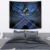 Personalised Aotearoa Matariki Tapestry Blue Fern Maori Poutama