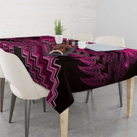 Personalised Aotearoa Matariki Tablecloth Pink Fern Maori Poutama