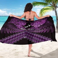 Personalised Aotearoa Matariki Sarong Purple Fern Maori Poutama