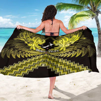 Personalised Aotearoa Matariki Sarong Yellow Fern Maori Poutama