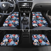 Hawaii Tropicana Blue Pattern Car Mats - Polynesian Pride