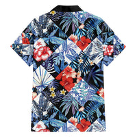 Hawaii Tropicana Blue Pattern Family Matching Puletasi and Hawaiian Shirt - Polynesian Pride